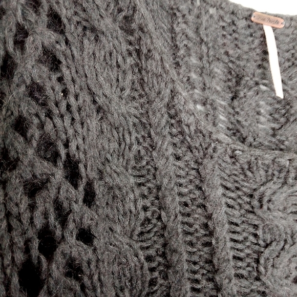 FP Oversized Cable Knit Mohair Chunky Sweater XS - Picture 11 of 16